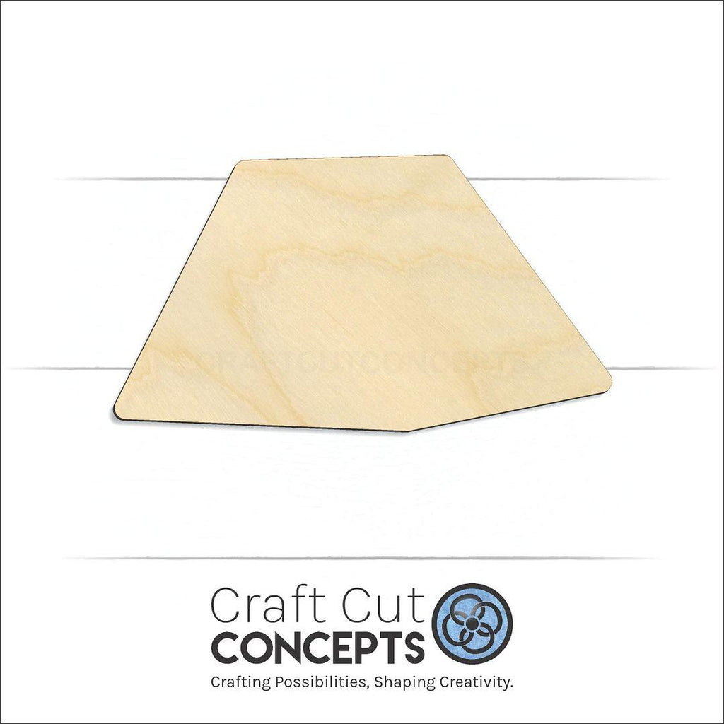 Craft Cut Concepts Logo under a wood Camping Tent craft shape and blank