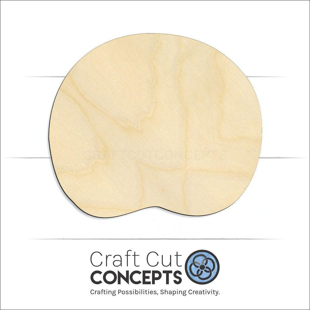 Craft Cut Concepts Logo under a wood Lily Pad craft shape and blank