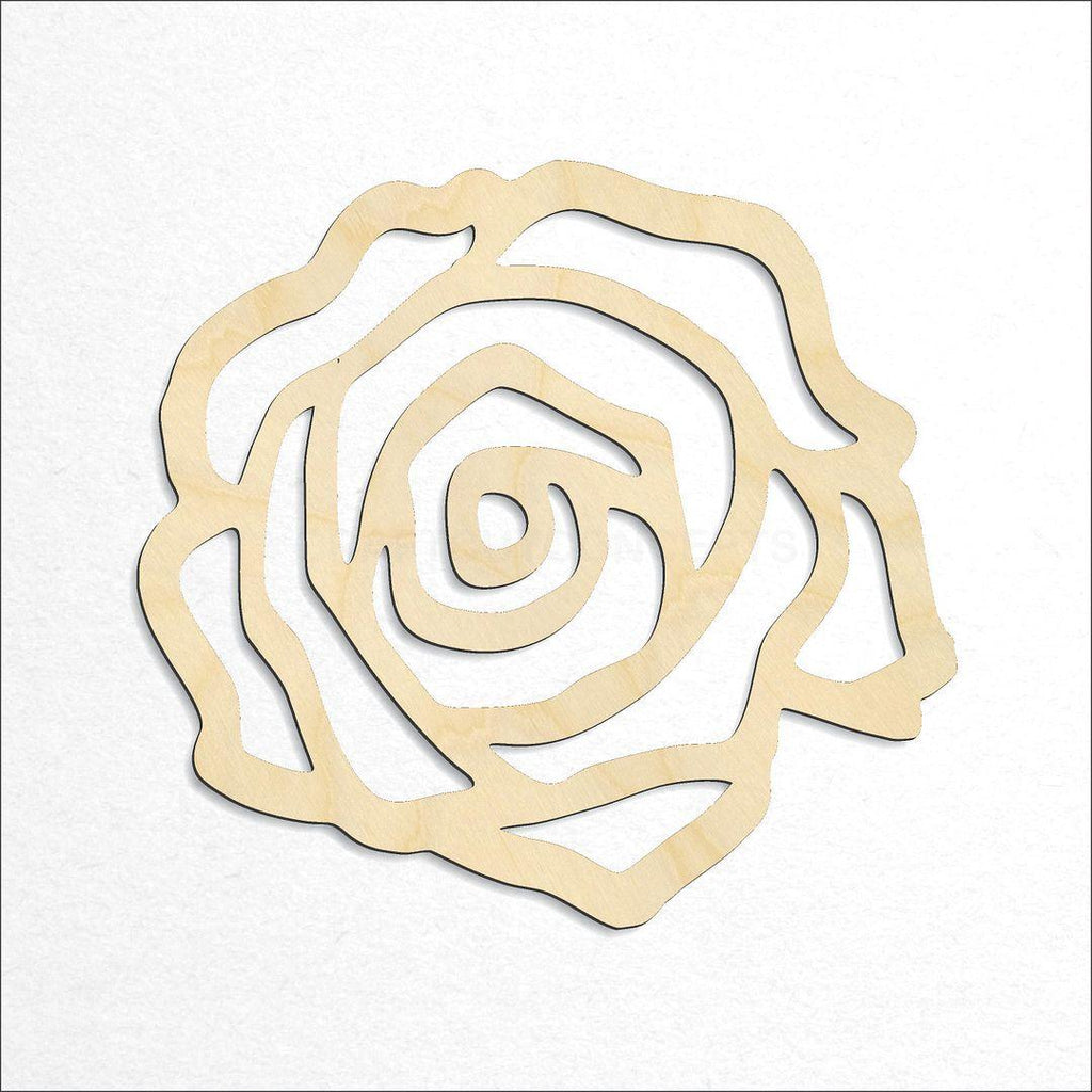 Wooden Rose craft shape available in sizes of 4 inch and up