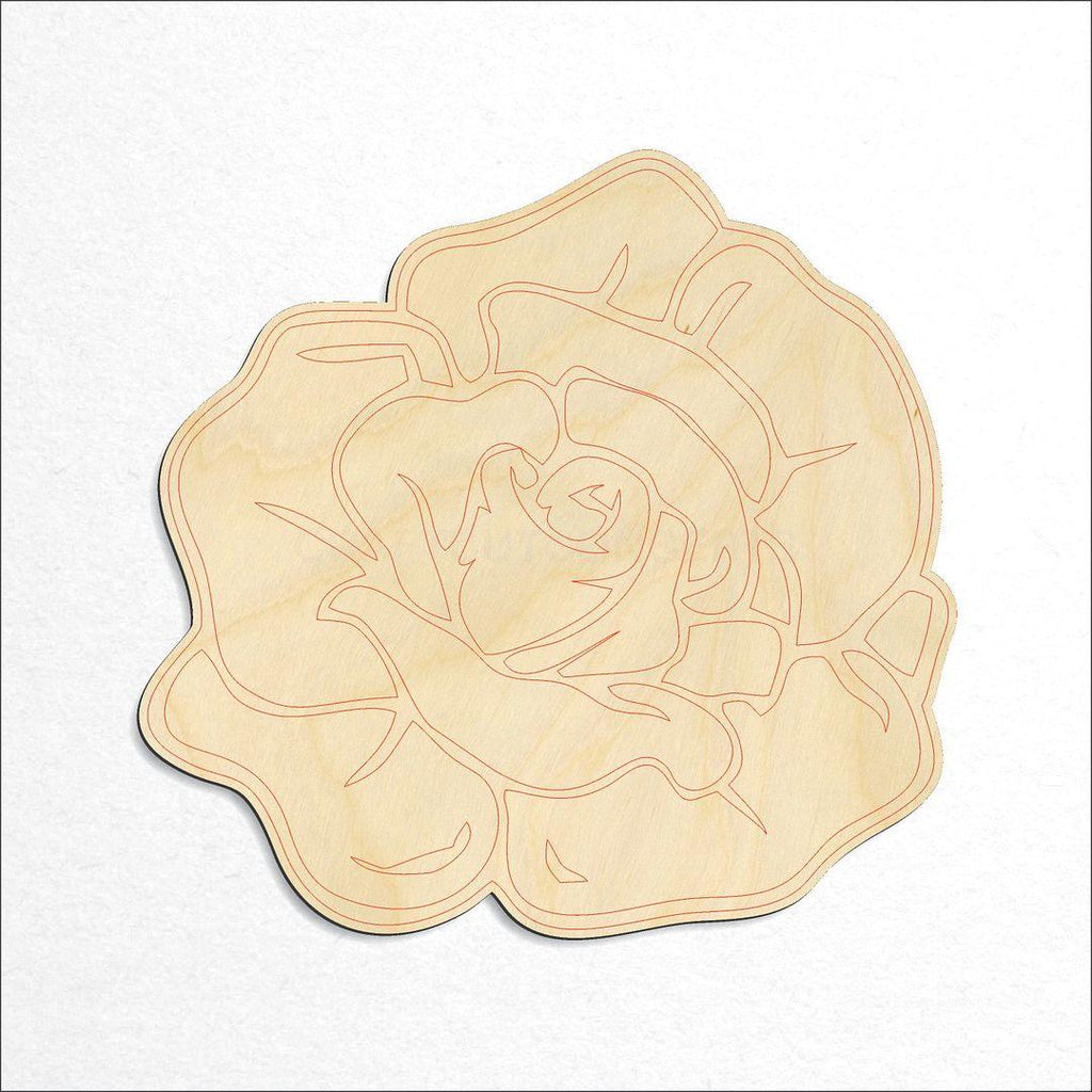 Wooden Rose craft shape available in sizes of 2 inch and up