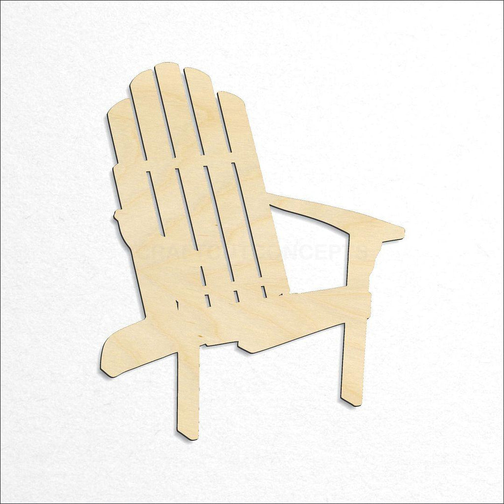 Wooden Adirondack Chair craft shape available in sizes of 4 inch and up