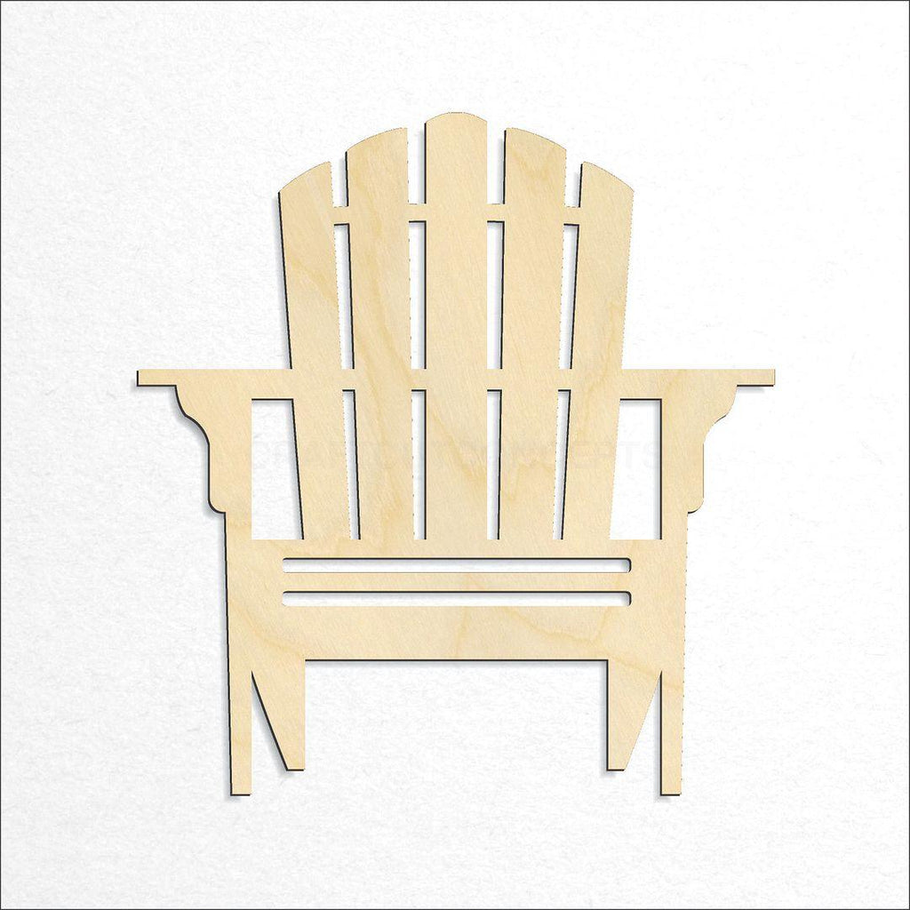 Wooden Adirondack Chair craft shape available in sizes of 4 inch and up