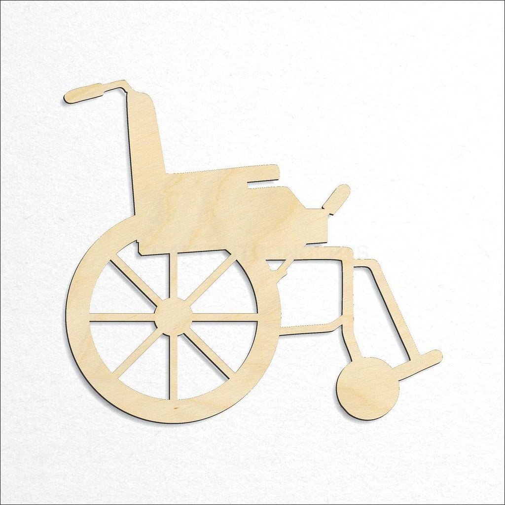 Wooden Wheel Chair craft shape available in sizes of 4 inch and up