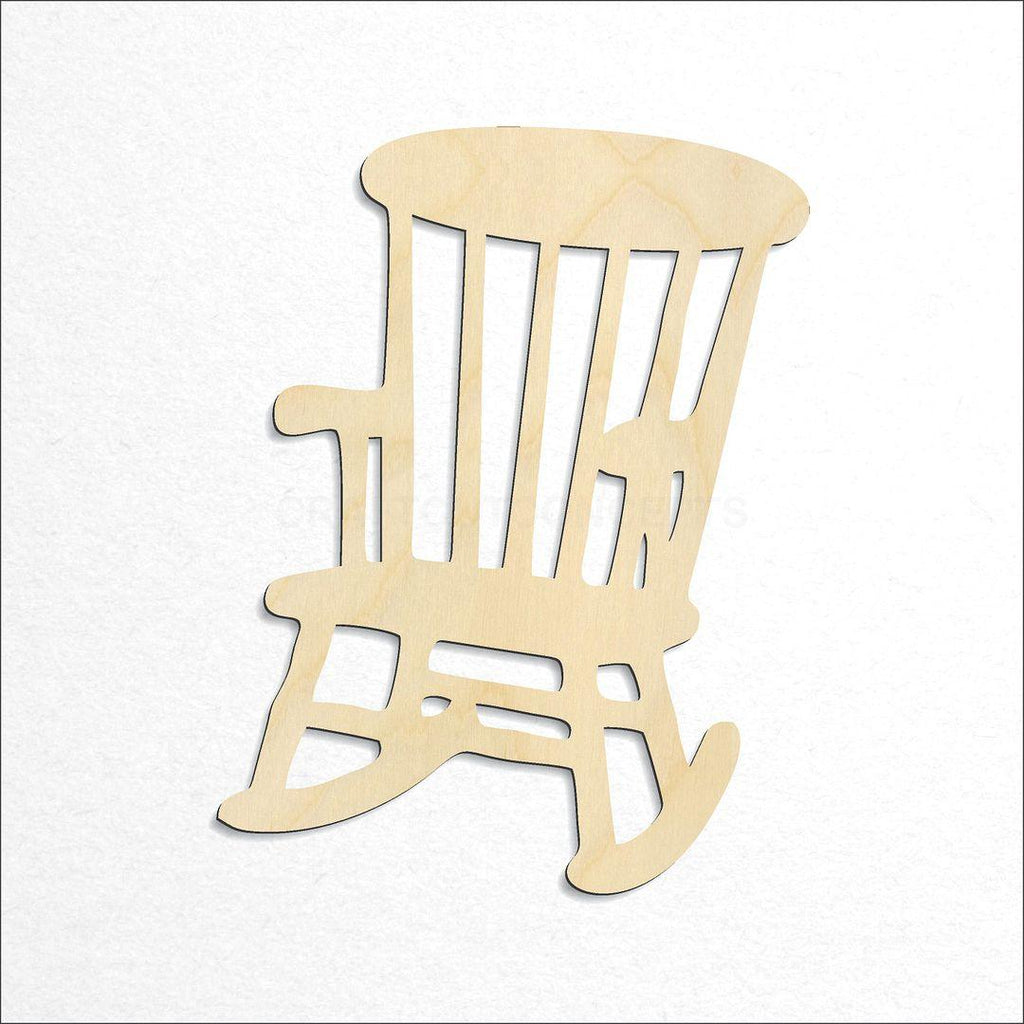 Wooden Rocking Chair craft shape available in sizes of 4 inch and up