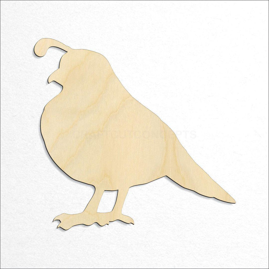 Wooden Quail Bird craft shape available in sizes of 3 inch and up