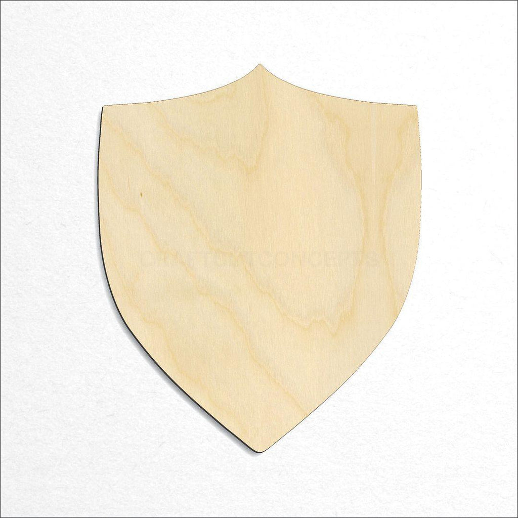 Wooden Shield craft shape available in sizes of 1 inch and up