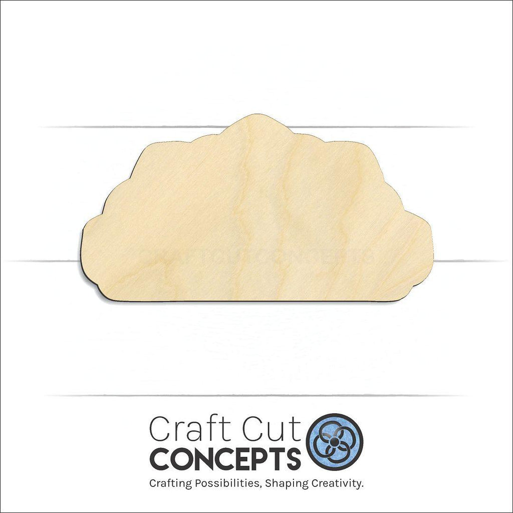 Craft Cut Concepts Logo under a wood Loaded Taco craft shape and blank