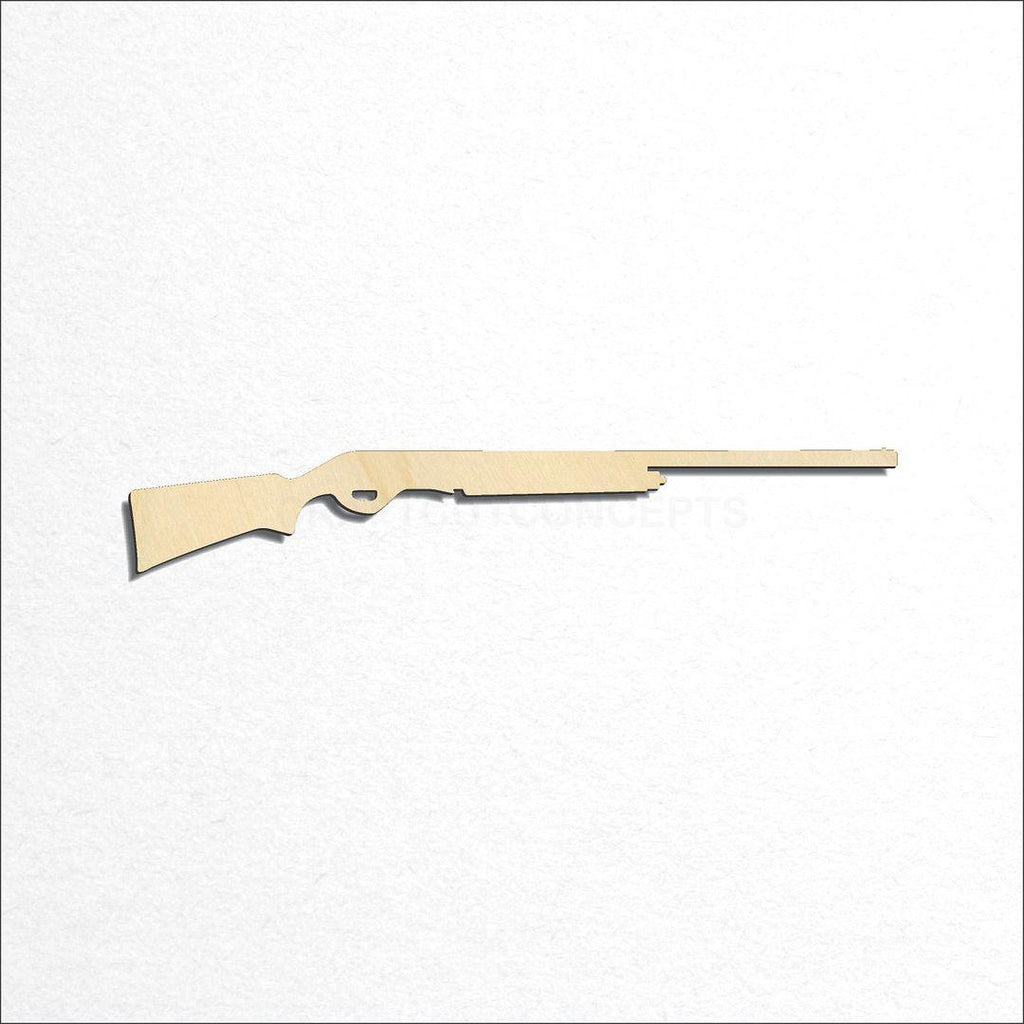 Wooden Shotgun craft shape available in sizes of 3 inch and up