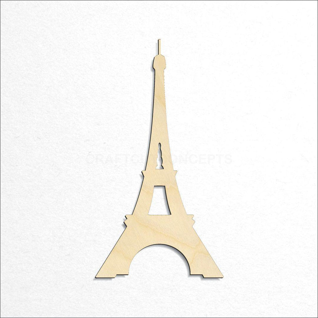 Wooden Eiffel Tower craft shape available in sizes of 4 inch and up