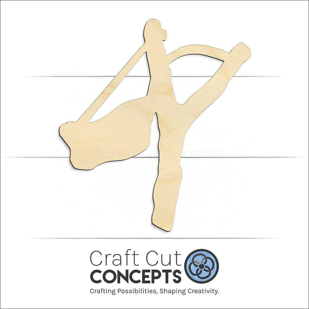 Craft Cut Concepts Logo under a wood Sling Shot craft shape and blank