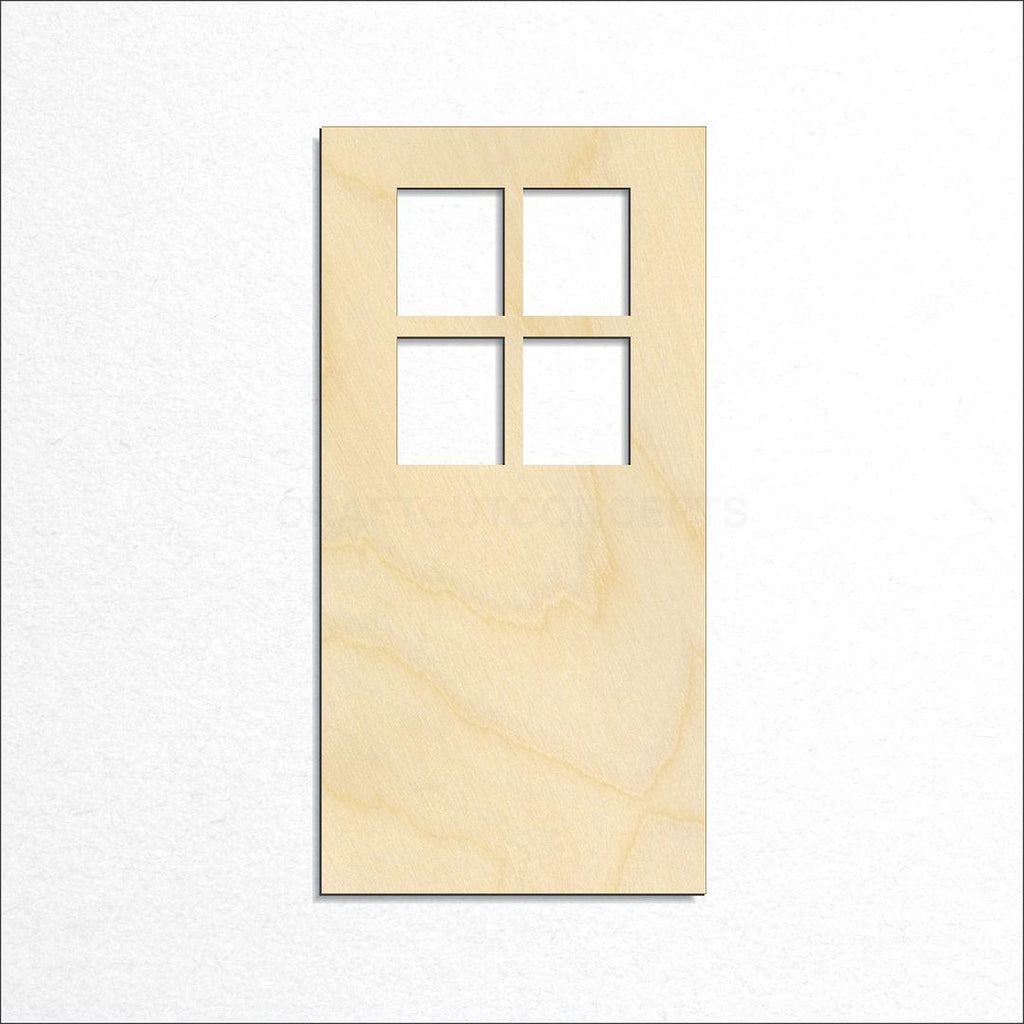 Wooden Door craft shape available in sizes of 2 inch and up