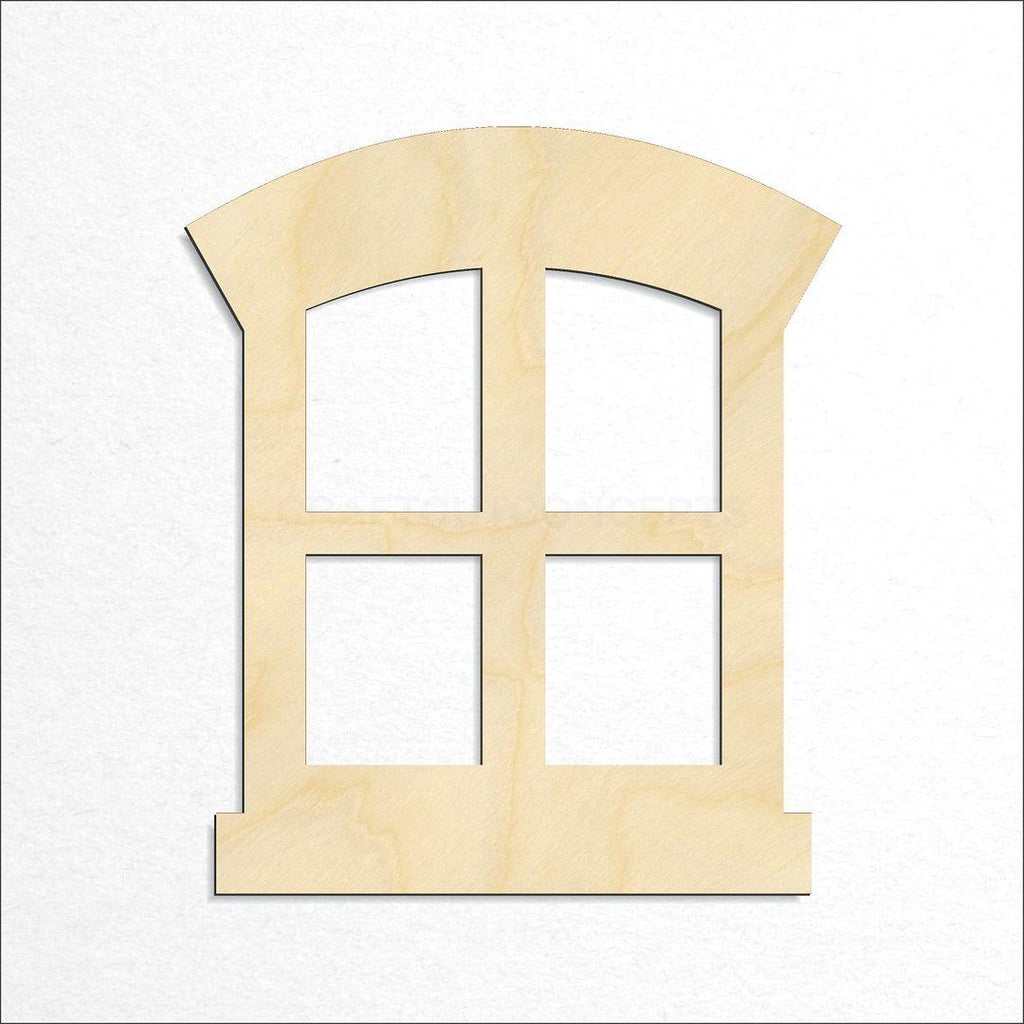 Wooden Window craft shape available in sizes of 2 inch and up