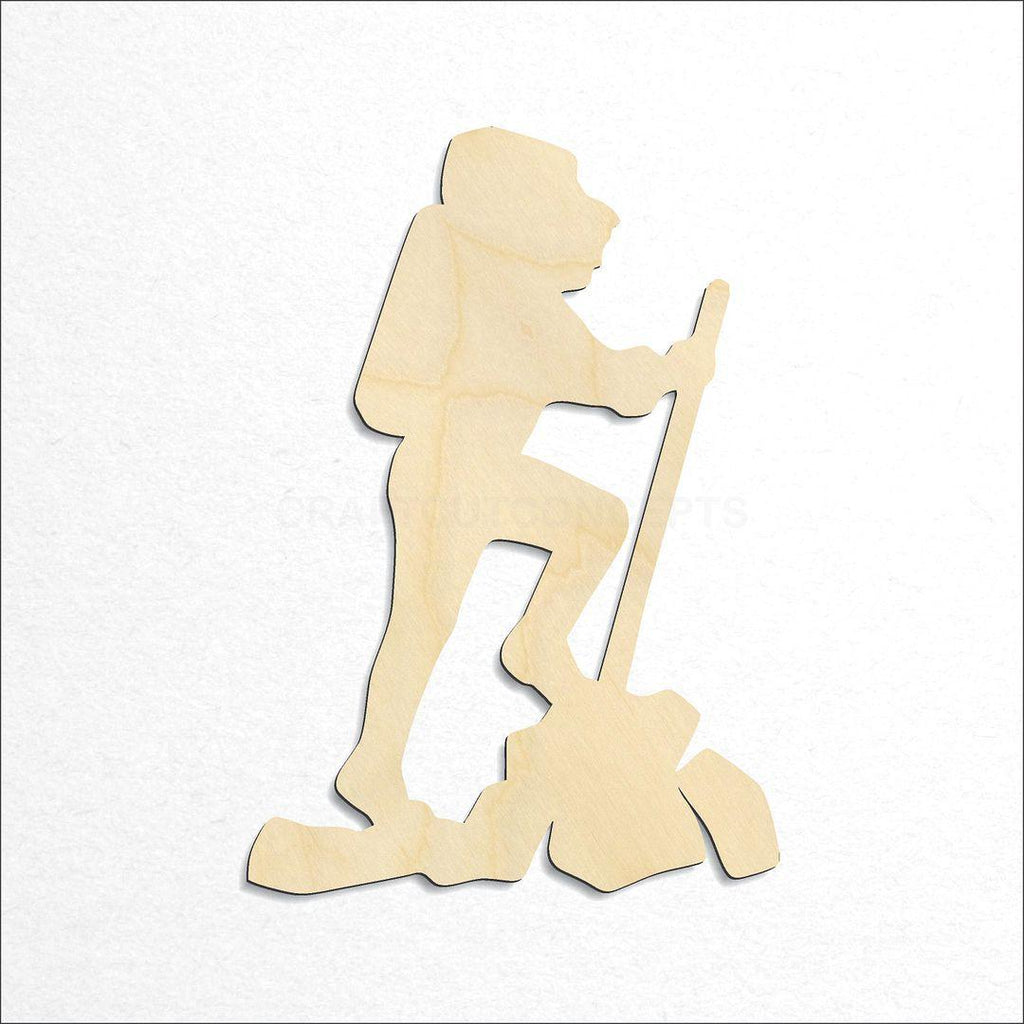 Wooden Hiker craft shape available in sizes of 3 inch and up