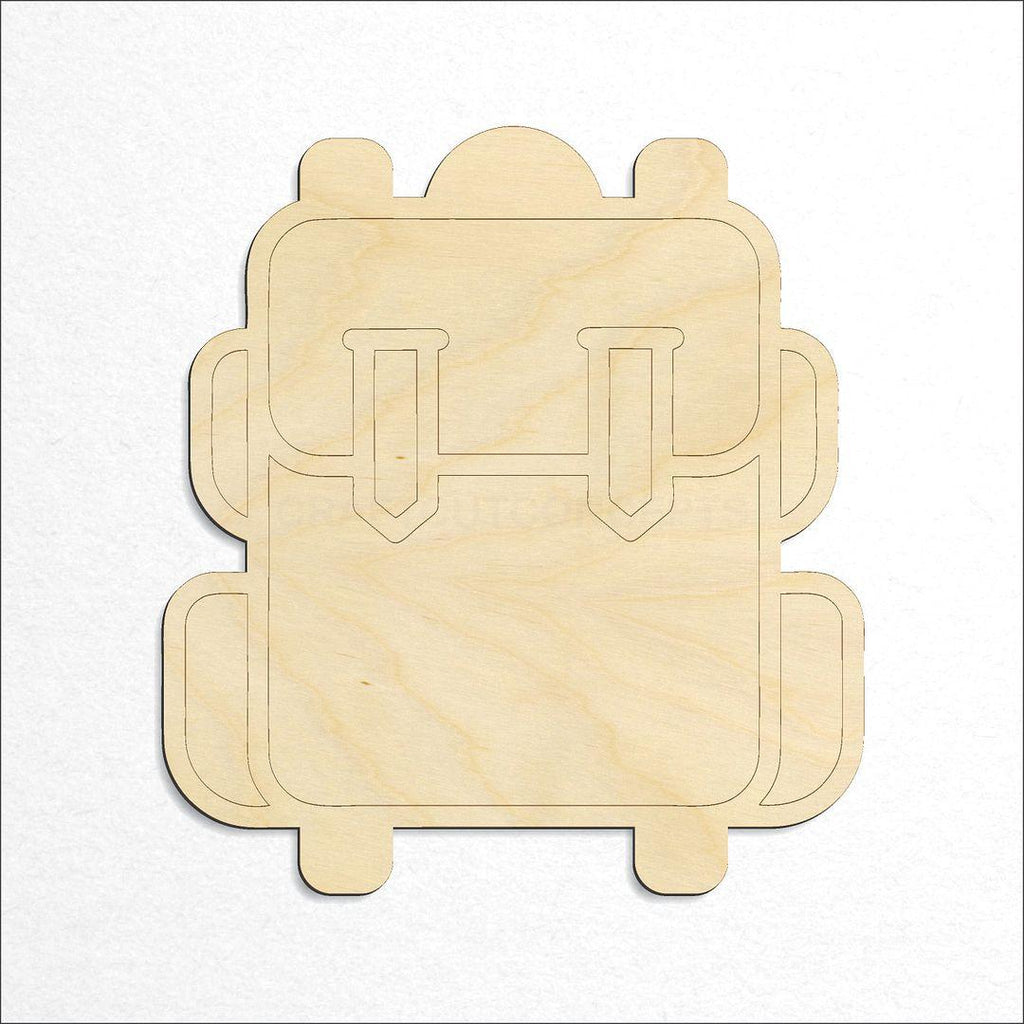 Wooden Hiker Backpack craft shape available in sizes of 3 inch and up