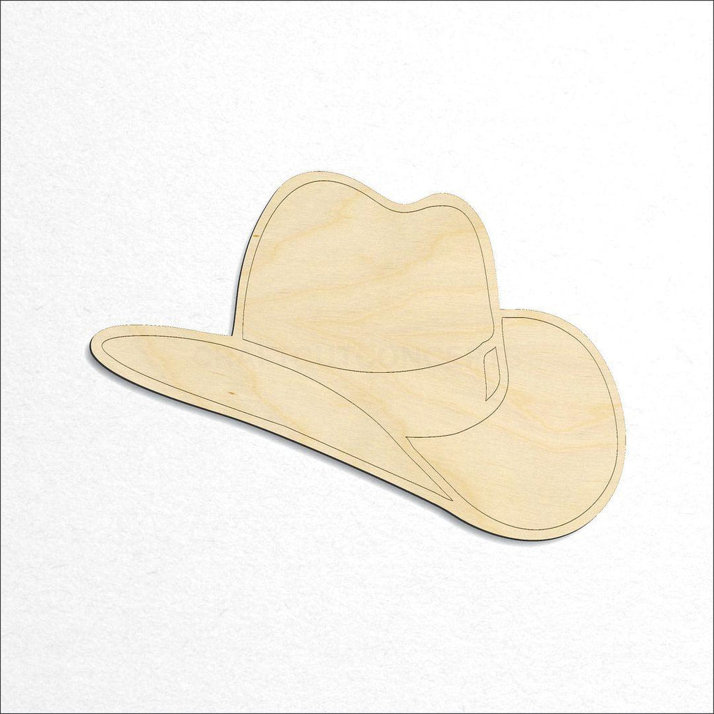 Wooden Cowboy Hat craft shape available in sizes of 2 inch and up