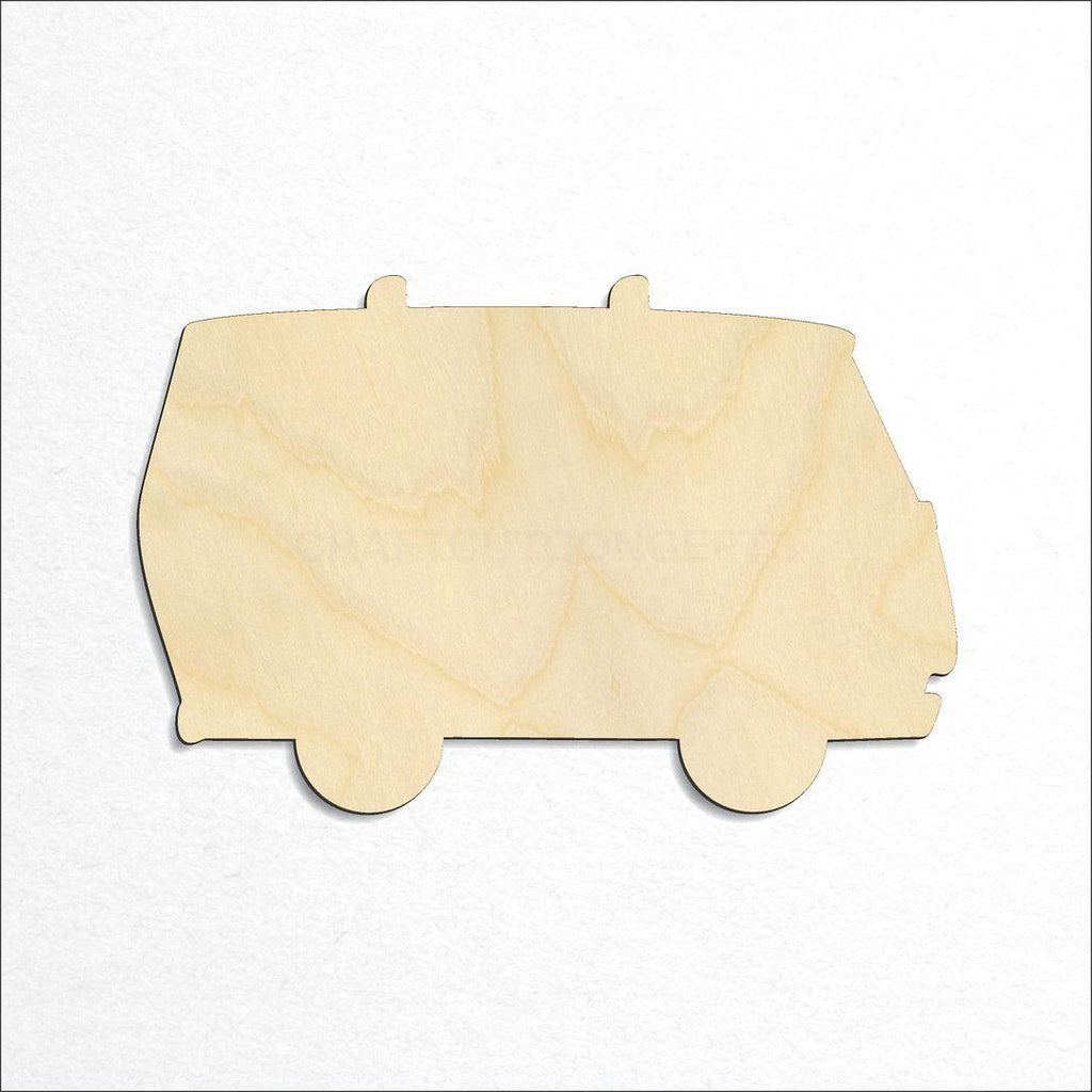 Wooden Hippie Van craft shape available in sizes of 2 inch and up