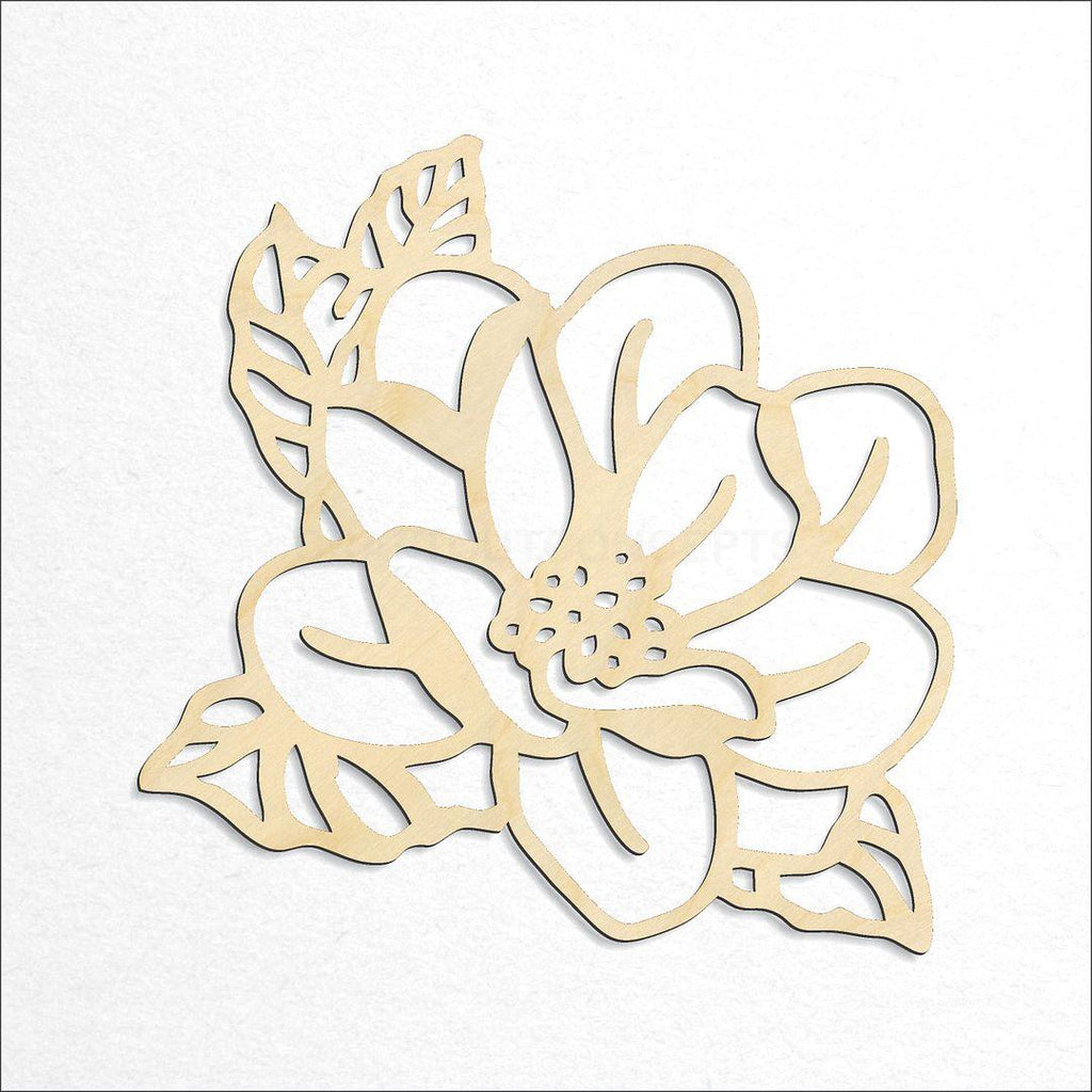 Wooden Flower - Magnolia craft shape available in sizes of 4 inch and up