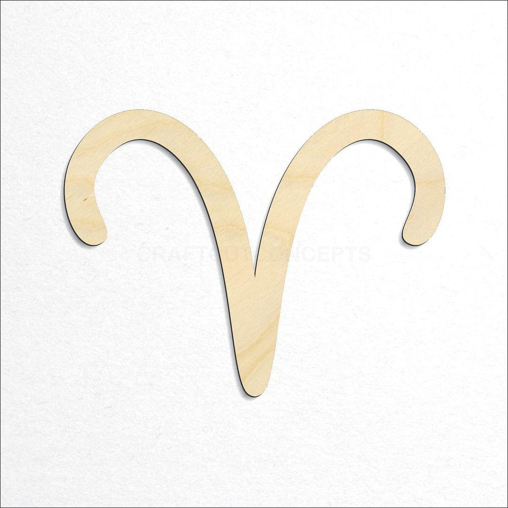 Wooden Zodiac - Aries craft shape available in sizes of 2 inch and up