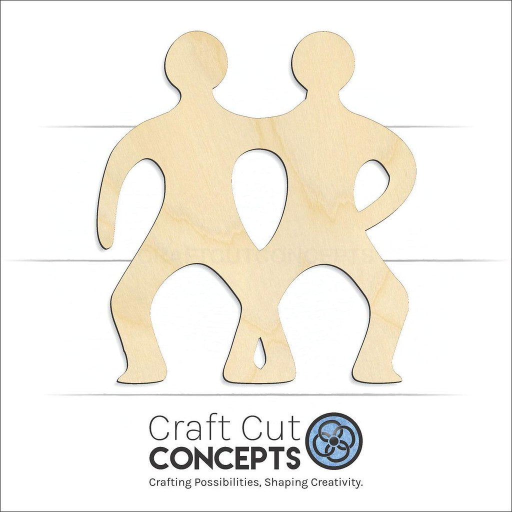 Craft Cut Concepts Logo under a wood Zodiac - Gemini craft shape and blank