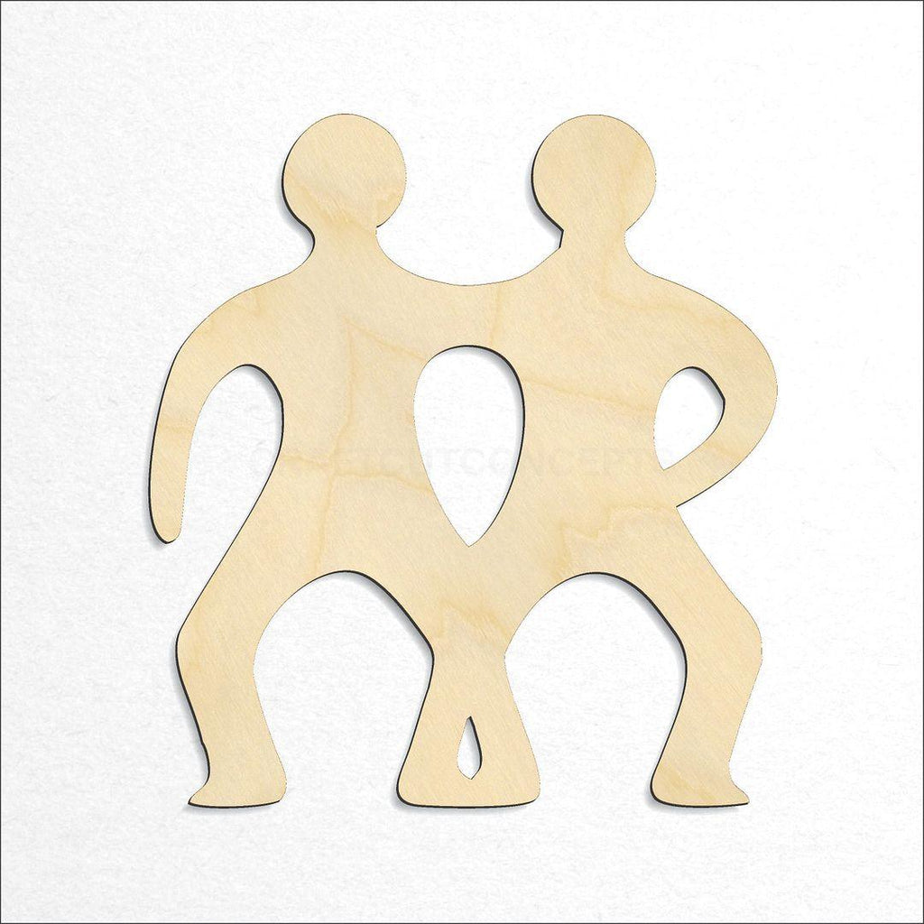 Wooden Zodiac - Gemini craft shape available in sizes of 2 inch and up