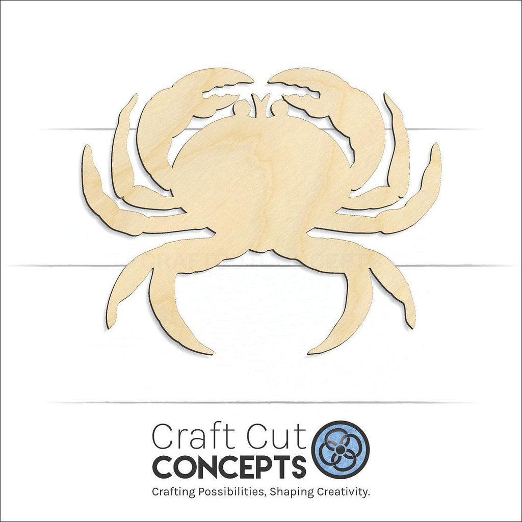 Craft Cut Concepts Logo under a wood Zodiac - Cancer craft shape and blank