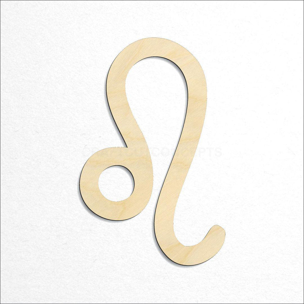 Wooden Zodiac - Leo craft shape available in sizes of 2 inch and up