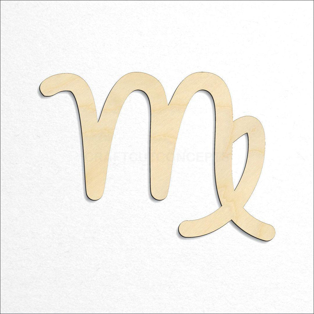 Wooden Zodiac - Virgo craft shape available in sizes of 2 inch and up
