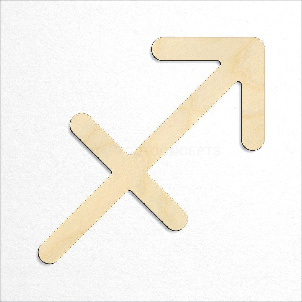 Wooden Zodiac - Sagittarius craft shape available in sizes of 2 inch and up