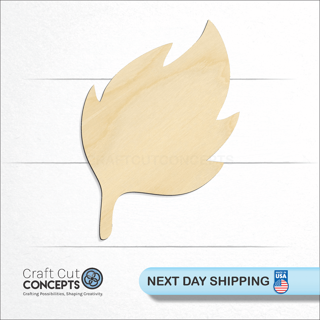 Craft Cut Concepts logo and next day shipping banner with an unfinished wood Earth Element craft shape and blank