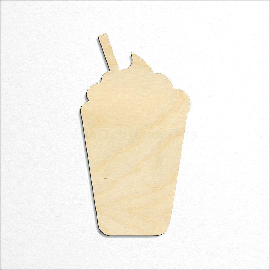 Wooden Milk Shake craft shape available in sizes of 1 inch and up