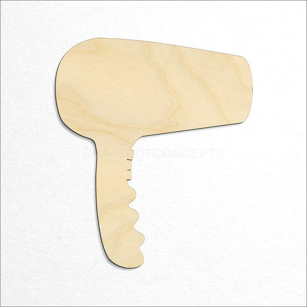 Wooden Hair Dryer craft shape available in sizes of 4 inch and up