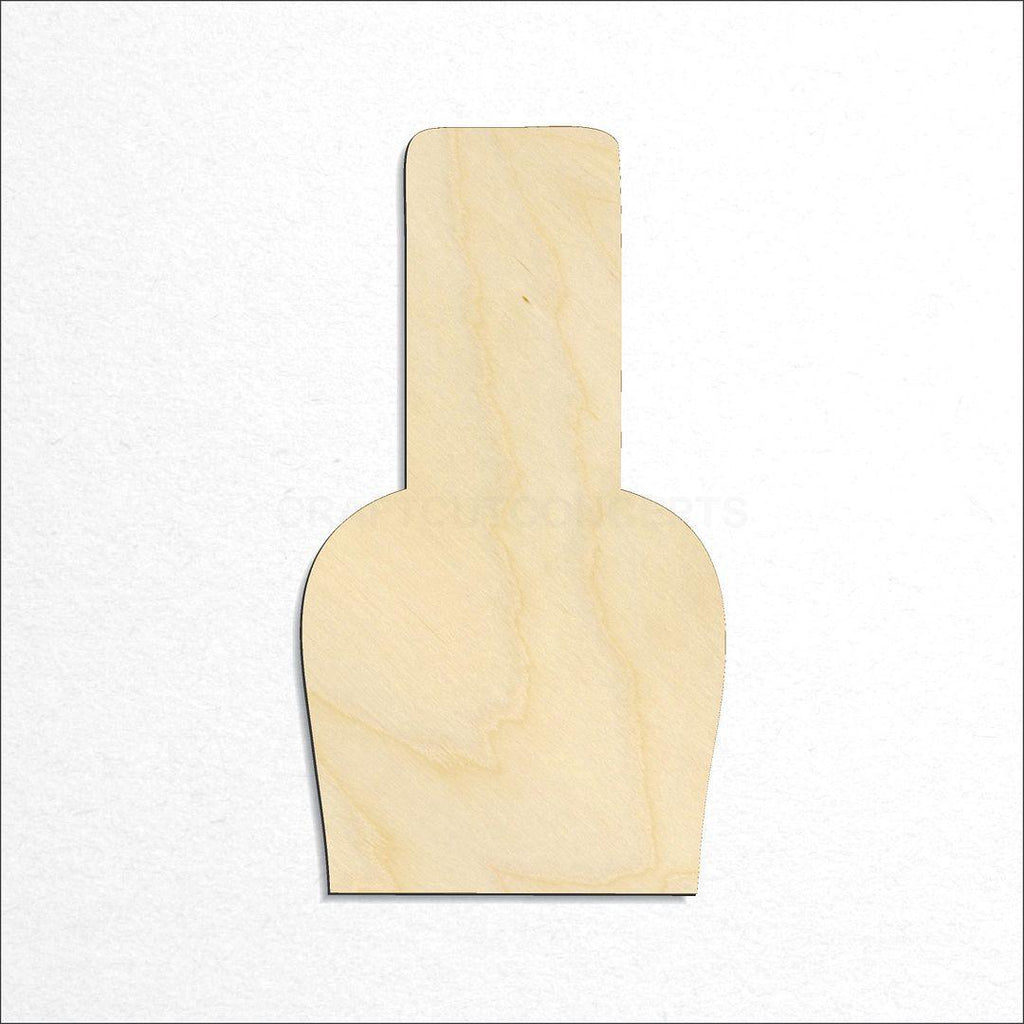 Wooden Nail Polish craft shape available in sizes of 1 inch and up