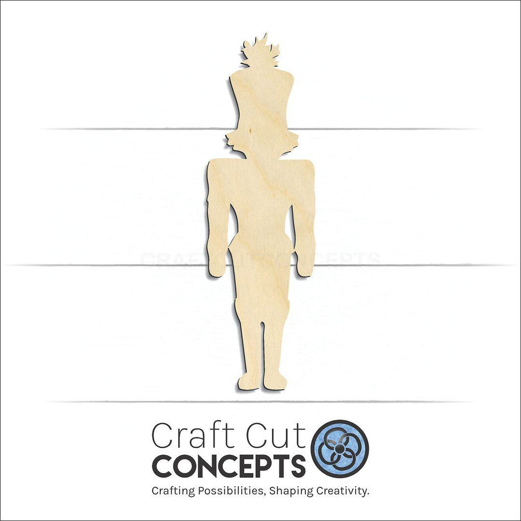 Craft Cut Concepts Logo under a wood The Nutcracker craft shape and blank