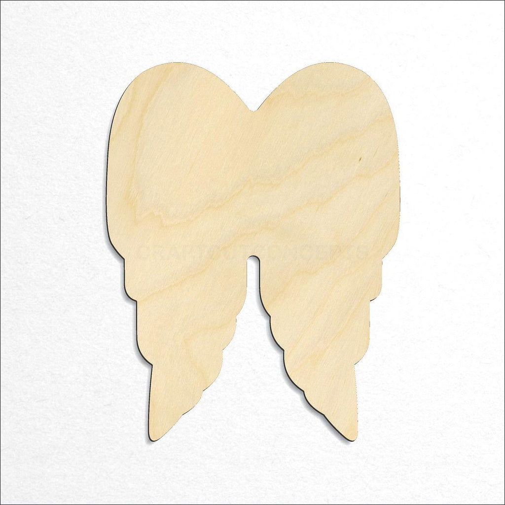 Wooden Angel Wings craft shape available in sizes of 2 inch and up