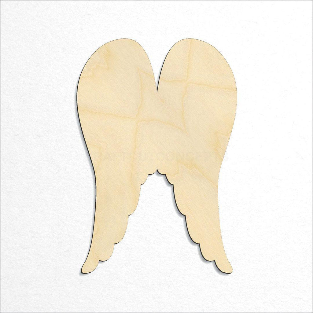 Wooden Angel Wings craft shape available in sizes of 2 inch and up