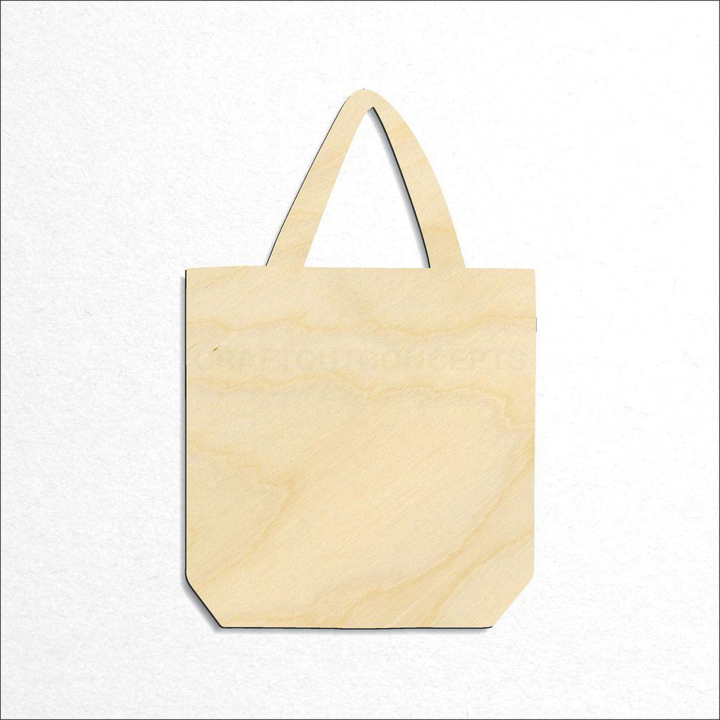 Wooden Tote craft shape available in sizes of 1 inch and up