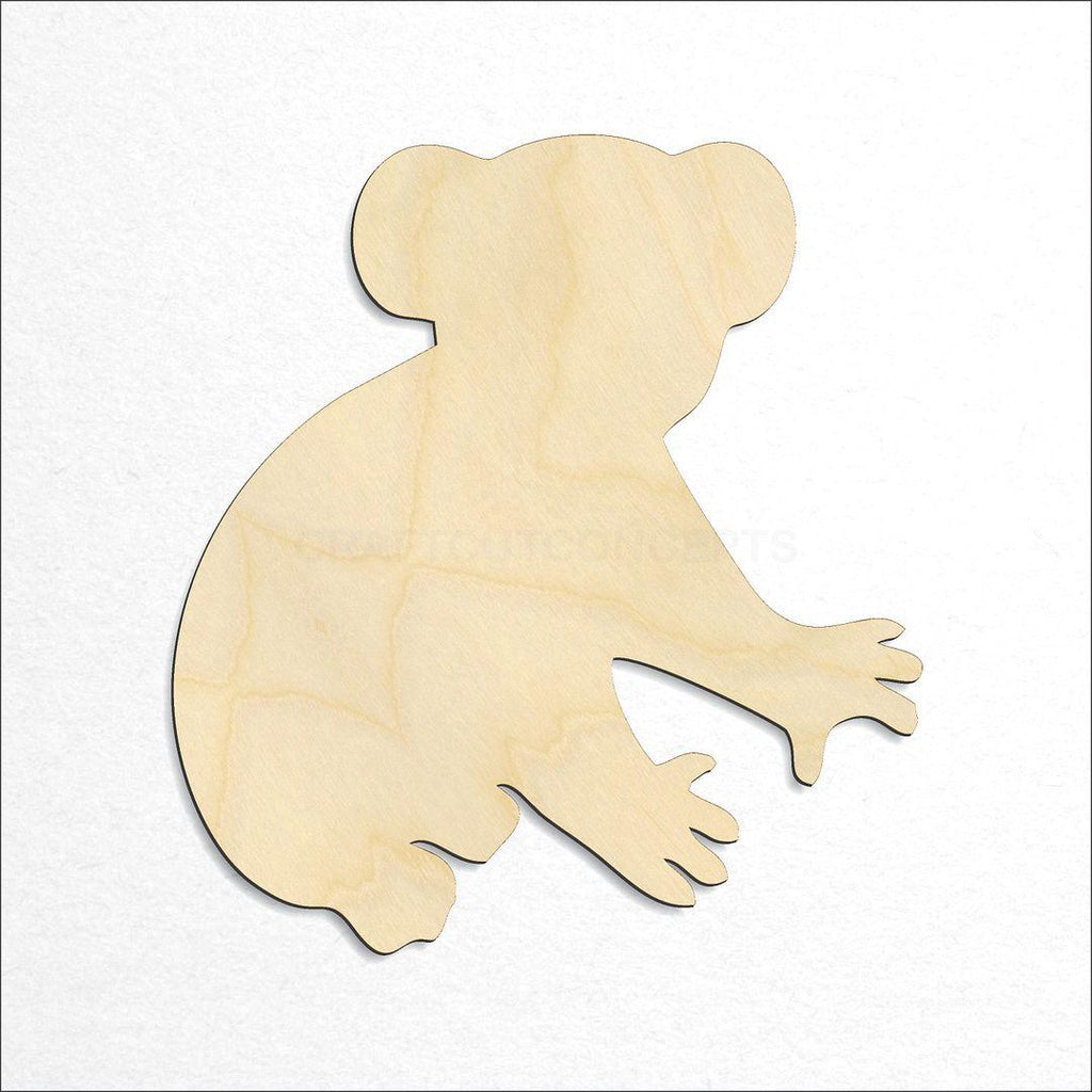 Wooden Koala craft shape available in sizes of 2 inch and up