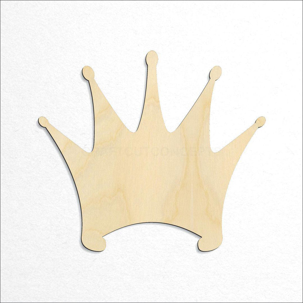 Wooden Crown craft shape available in sizes of 2 inch and up