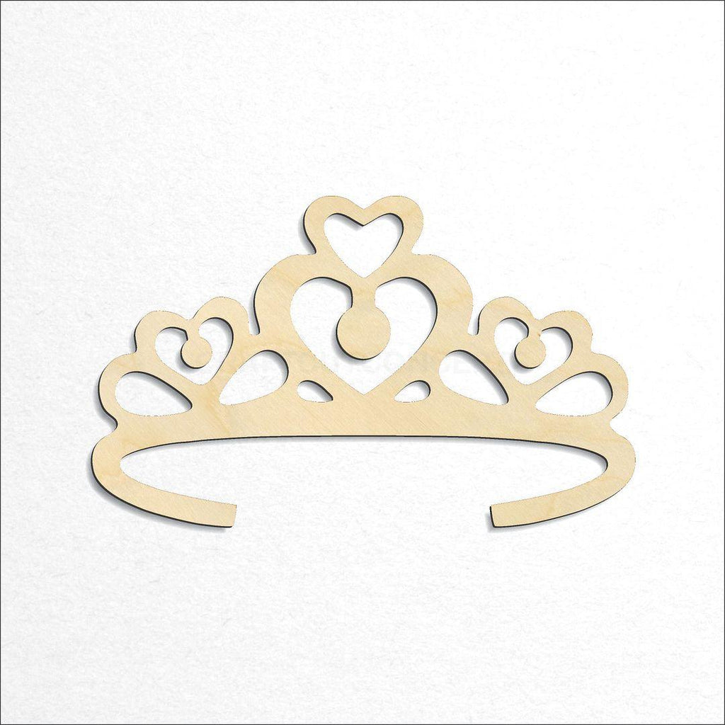 Wooden Crown Tiara craft shape available in sizes of 3 inch and up