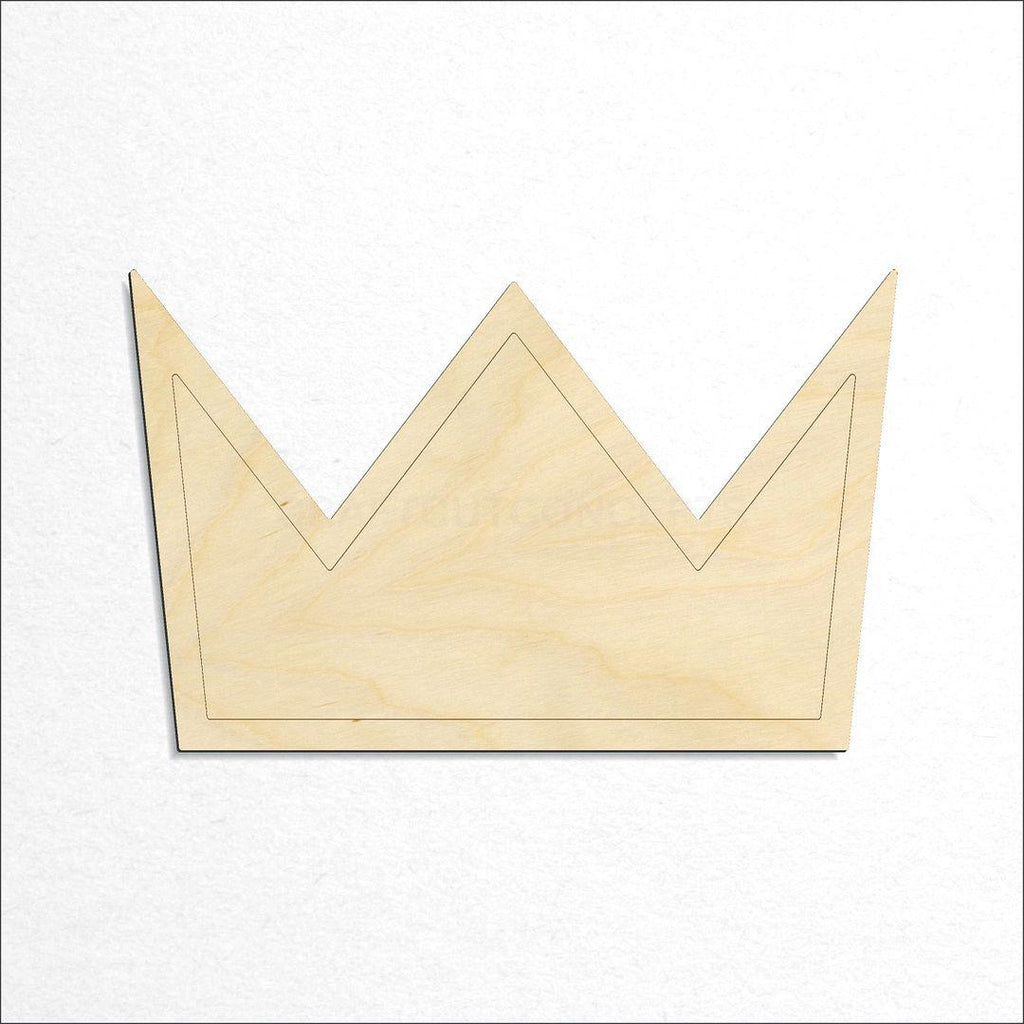 Wooden Crown craft shape available in sizes of 1 inch and up