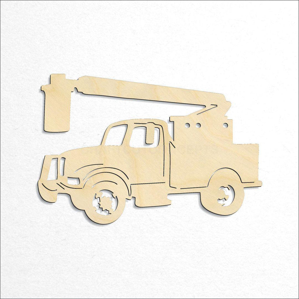 Wooden Bucket Truck craft shape available in sizes of 4 inch and up