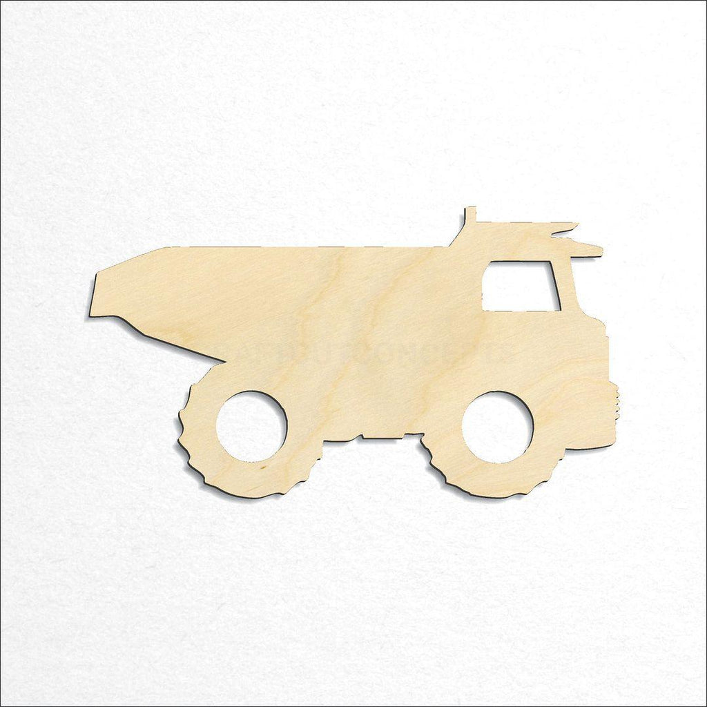 Wooden Dump Truck craft shape available in sizes of 2 inch and up