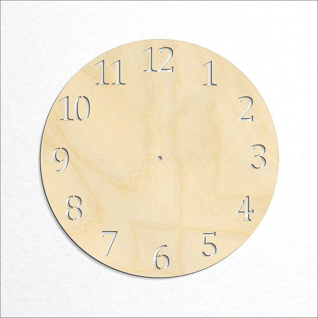 Wooden Clock Face craft shape available in sizes of 6 inch and up