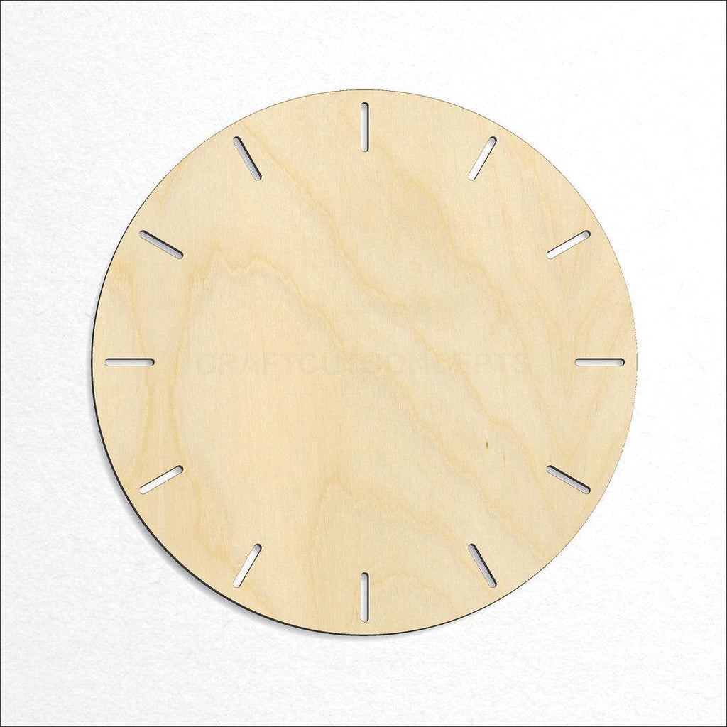 Wooden Clock Face craft shape available in sizes of 3 inch and up