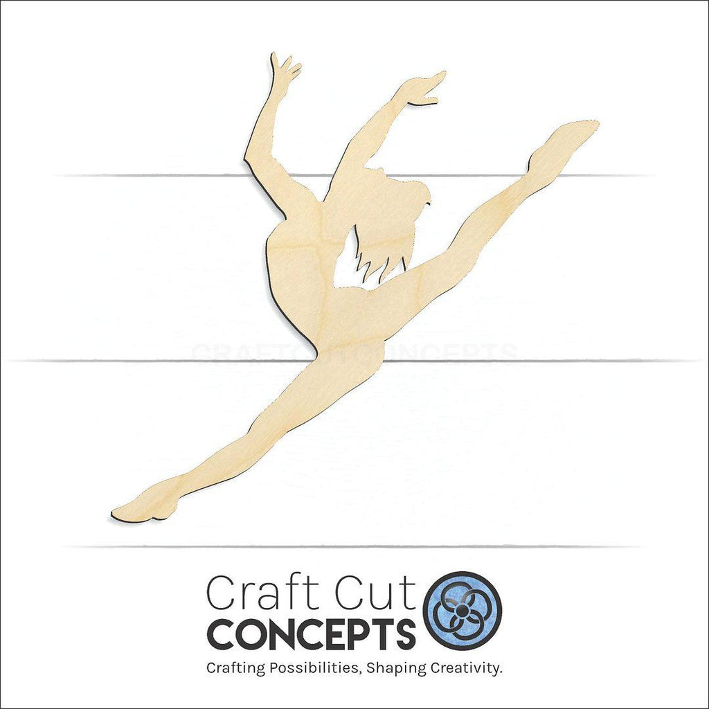 Craft Cut Concepts Logo under a wood Female Dancer craft shape and blank