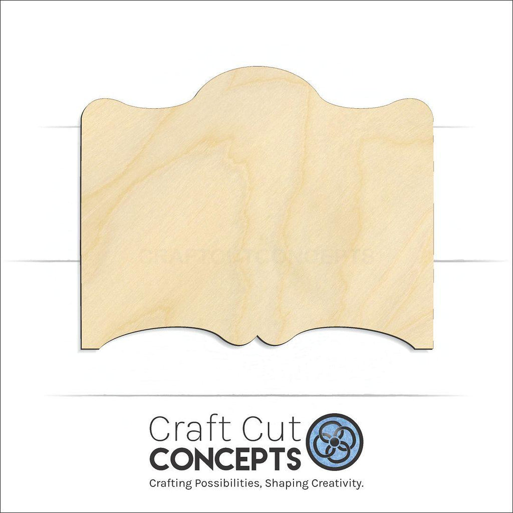 Craft Cut Concepts Logo under a wood Sign craft shape and blank