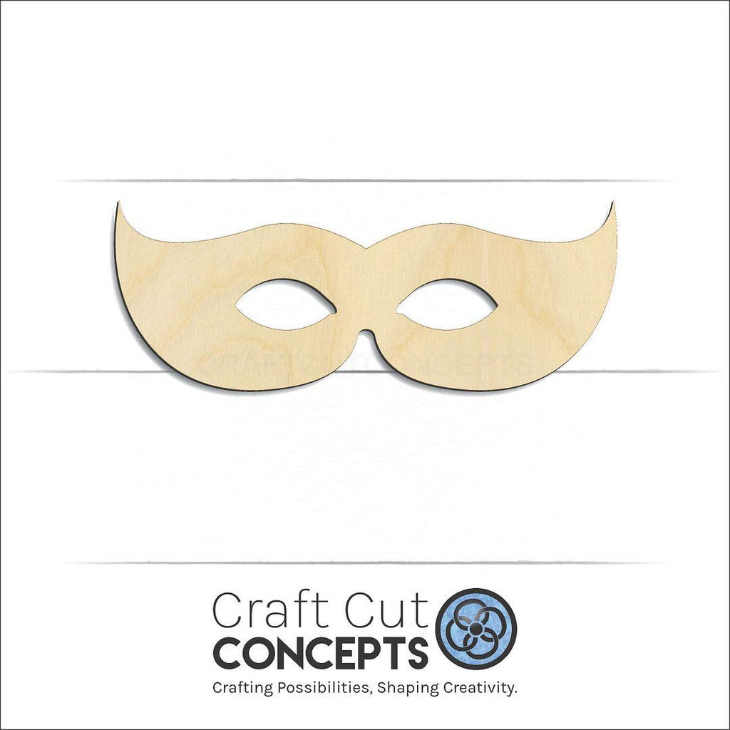 Craft Cut Concepts Logo under a wood Mask craft shape and blank