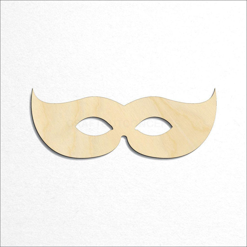 Wooden Mask craft shape available in sizes of 2 inch and up