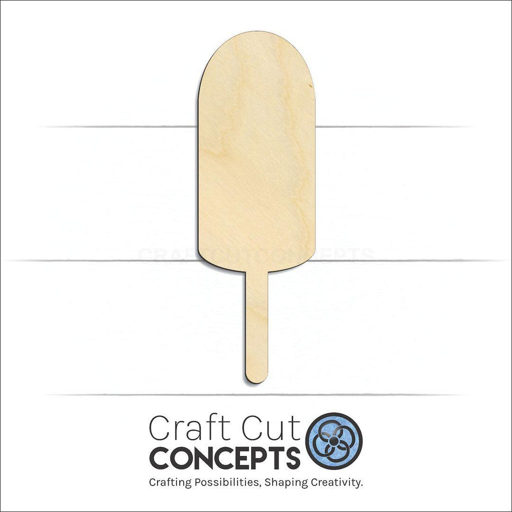 Craft Cut Concepts Logo under a wood Lobster Buoy craft shape and blank