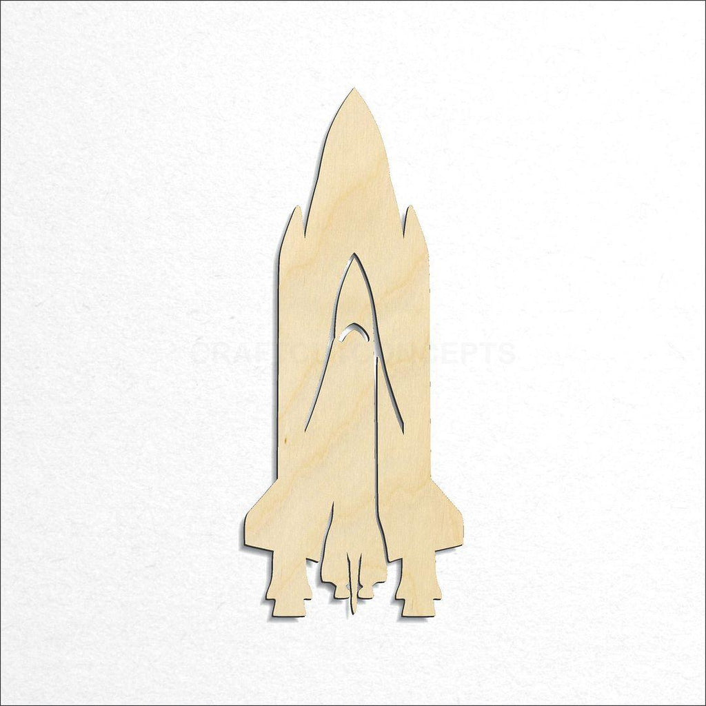 Wooden Space Shuttle craft shape available in sizes of 4 inch and up